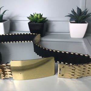 Vintage Metal Dragon Scale Cinch Fashion Belt